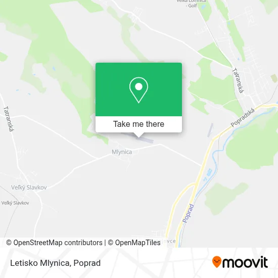 Letisko Mlynica map