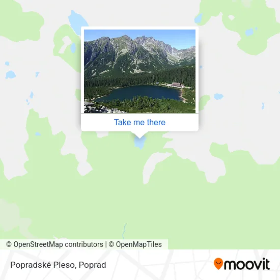 Popradské Pleso map