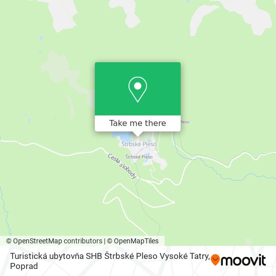 Turistická ubytovňa SHB Štrbské Pleso Vysoké Tatry map