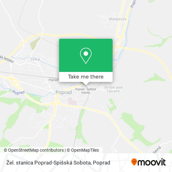 Žel. stanica Poprad-Spišská Sobota map