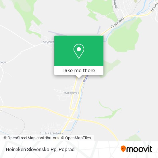 Heineken Slovensko Pp map