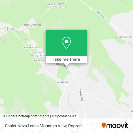 Chalet Nova Lesna Mountain View map