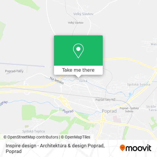 Inspire design - Architektúra & design Poprad map