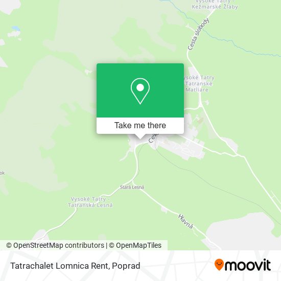 Tatrachalet Lomnica Rent map