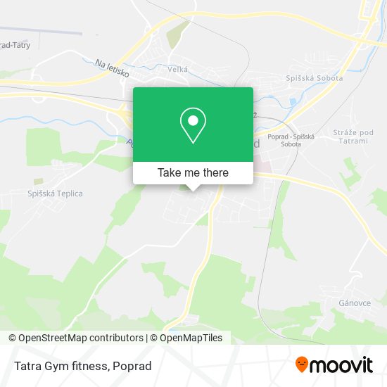 Tatra Gym fitness map