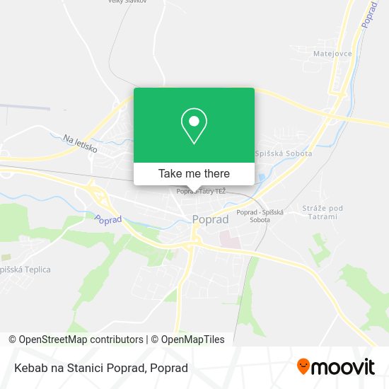 Kebab na Stanici Poprad map