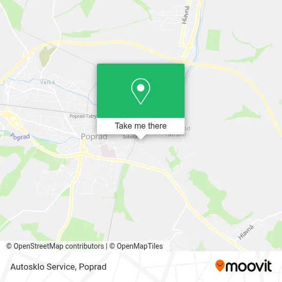 Autosklo Service map