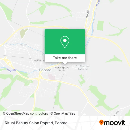 Ritual Beauty Salon Poprad map