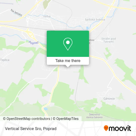 Vertical Service Sro map