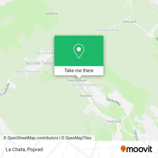 La Chata map