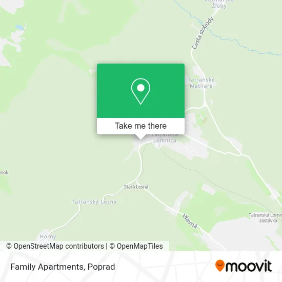 Family Apartments map