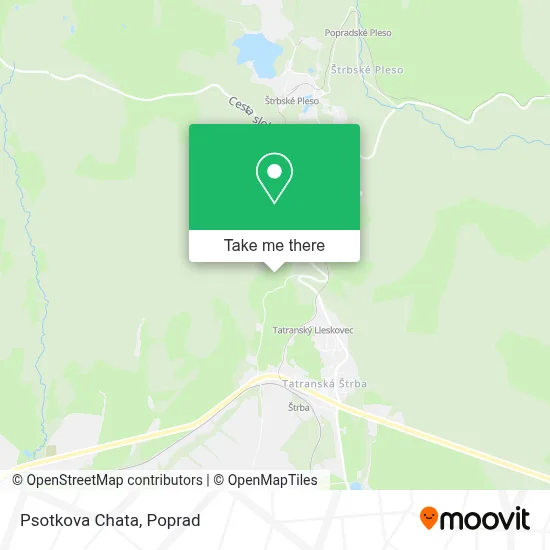 Psotkova Chata map