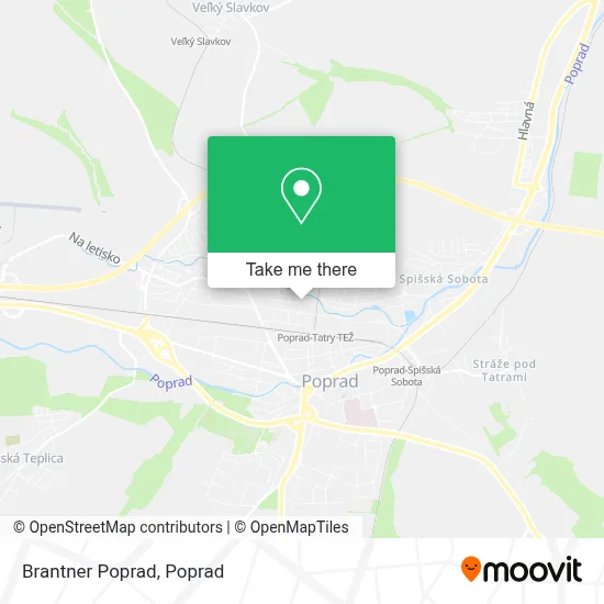 Brantner Poprad map