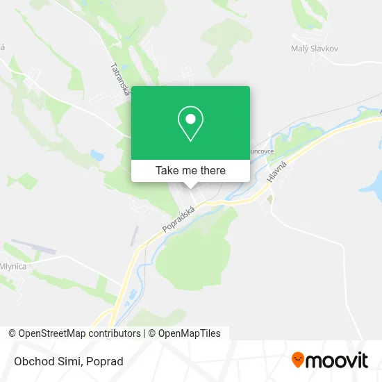 Obchod Simi map