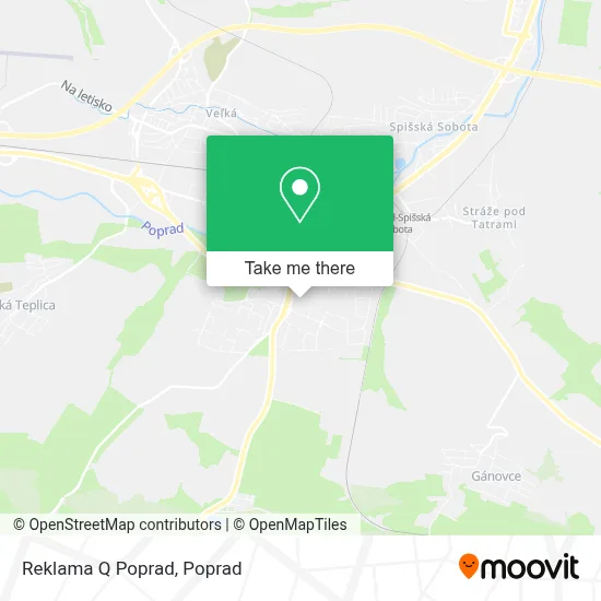 Reklama Q Poprad map