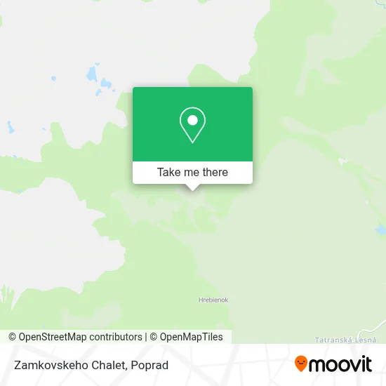 Zamkovskeho Chalet map