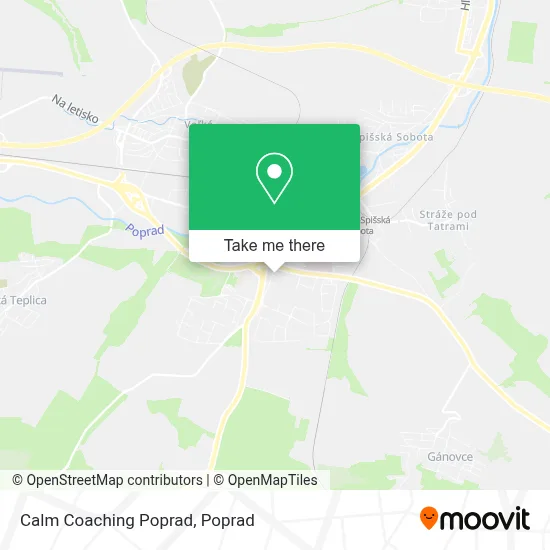 Calm Coaching Poprad map