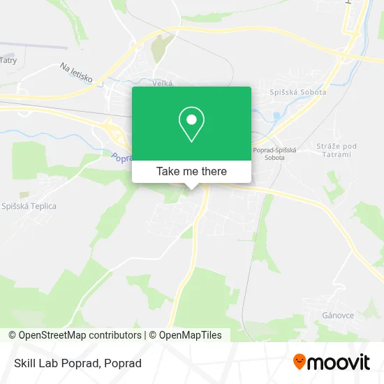 Skill Lab Poprad map