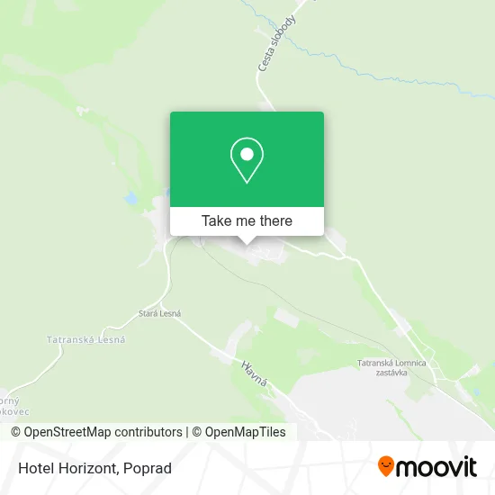 Hotel Horizont map
