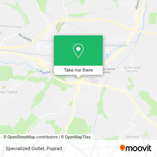 Specialized Outlet map