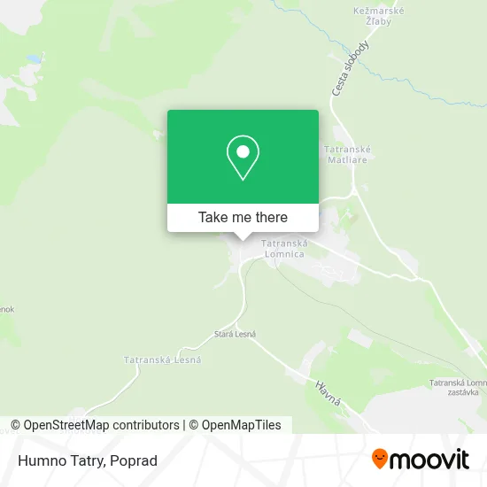 Humno Tatry map
