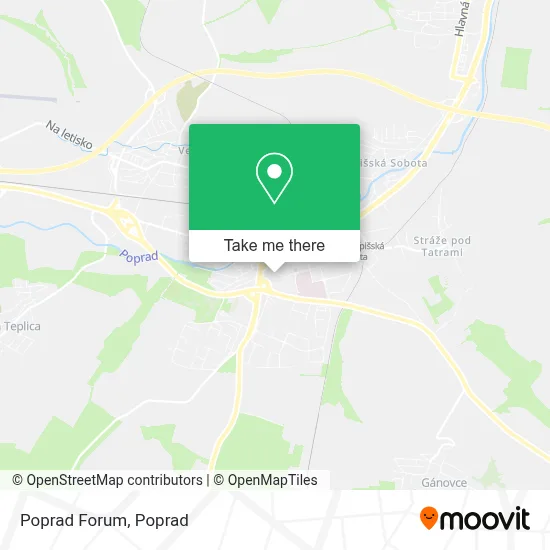 Poprad Forum map