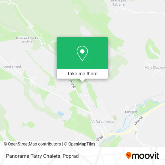 Panorama Tatry Chalets map
