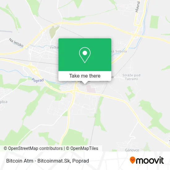 Bitcoin Atm - Bitcoinmat.Sk map
