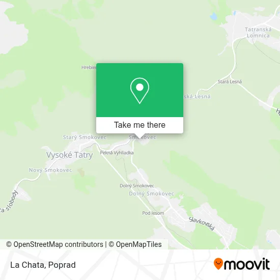 La Chata map