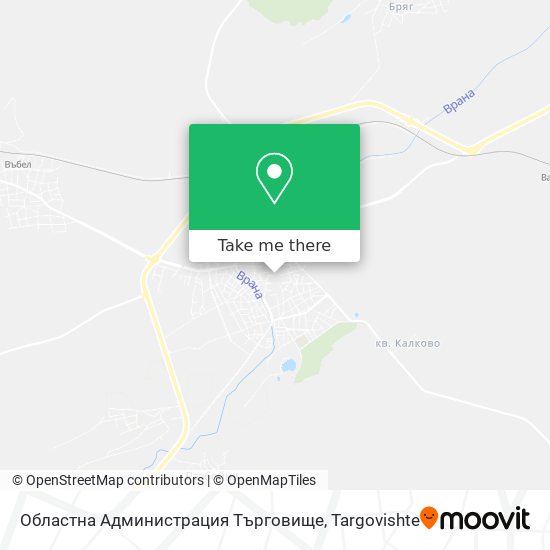 Областна Администрация Търговище map