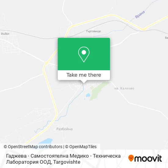 Карта Гаджева - Самостоятелна Медико - Техническа Лаборатория ООД