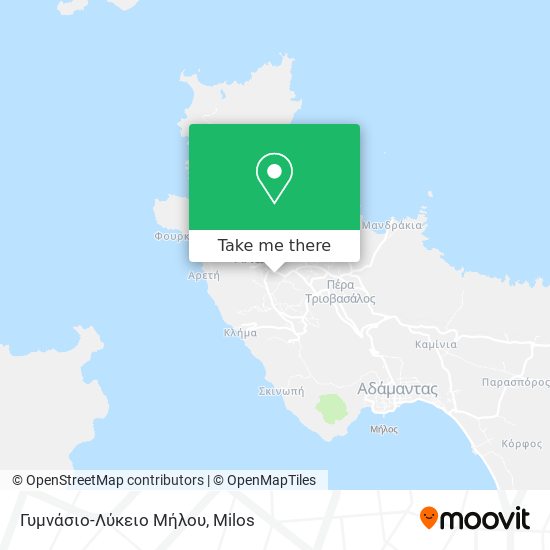 Γυμνάσιο-Λύκειο Μήλου map