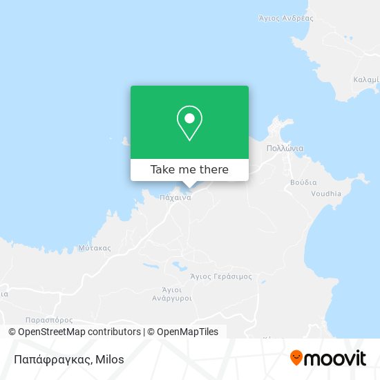 Παπάφραγκας map
