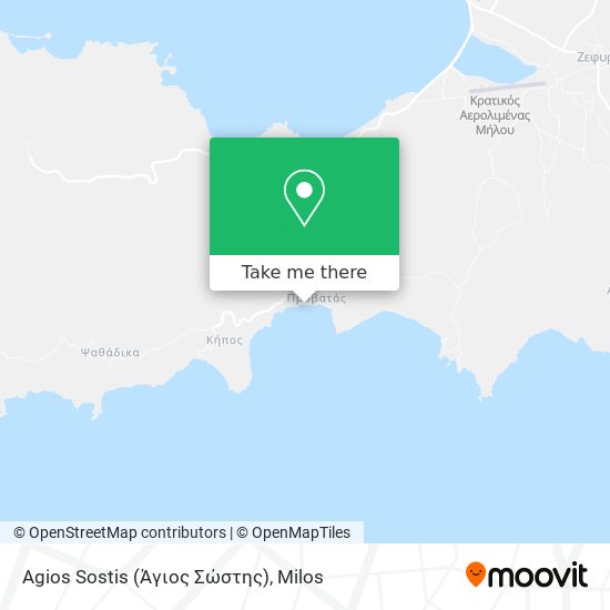 Agios Sostis (Άγιος Σώστης) map