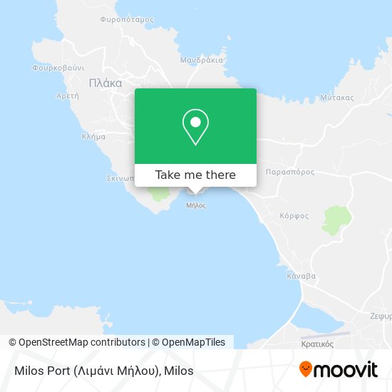 Milos Port (Λιμάνι Μήλου) map