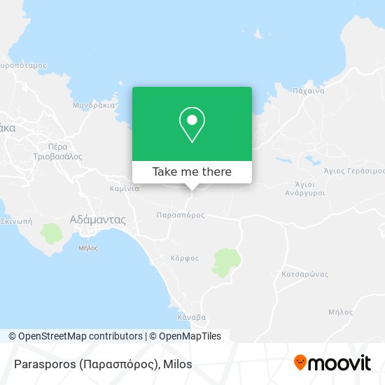 Parasporos (Παρασπόρος) map