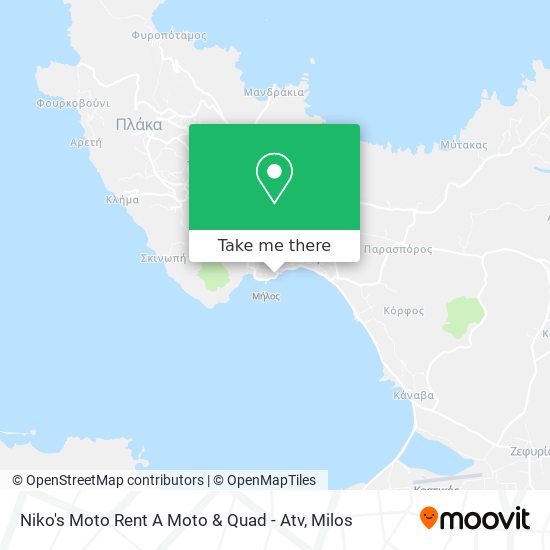 Niko's Moto Rent A Moto & Quad - Atv map