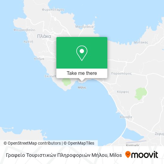Γραφείο Τουριστικών Πληροφοριών Μήλου map