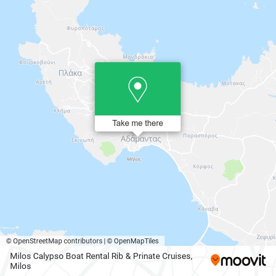 Milos Calypso Boat Rental Rib & Prinate Cruises map