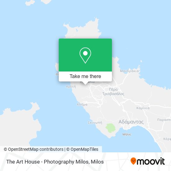 The Art House - Photography Milos map