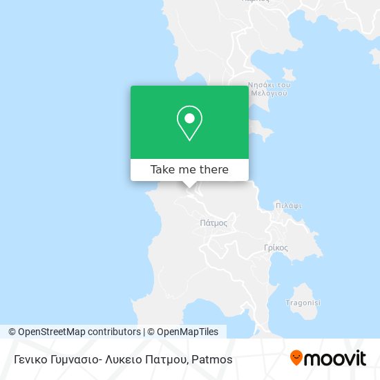 Γενικο Γυμνασιο- Λυκειο Πατμου map