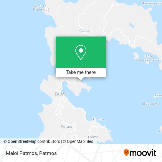 Meloi Patmos map