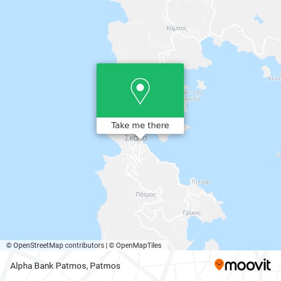 Alpha Bank Patmos map