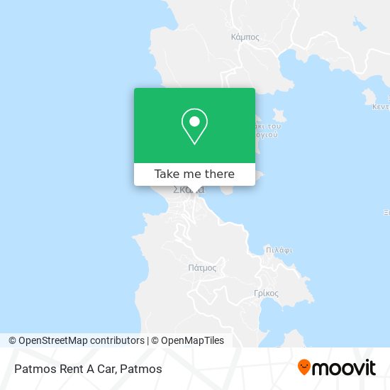 Patmos Rent A Car map