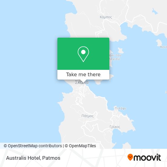 Australis Hotel map