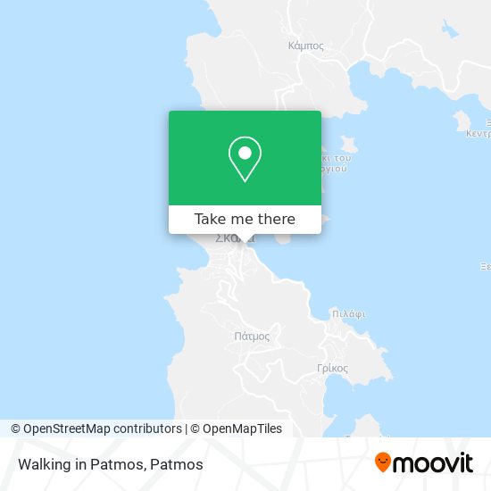 Walking in Patmos map