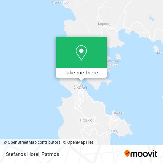 Stefanos Hotel map