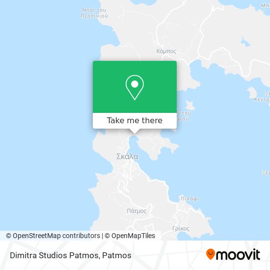 Dimitra Studios Patmos map