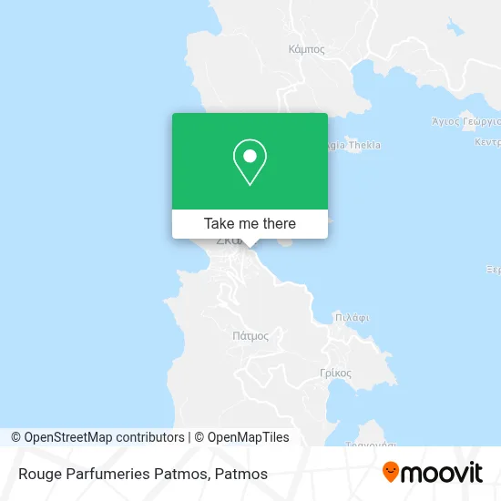 Rouge Parfumeries Patmos map