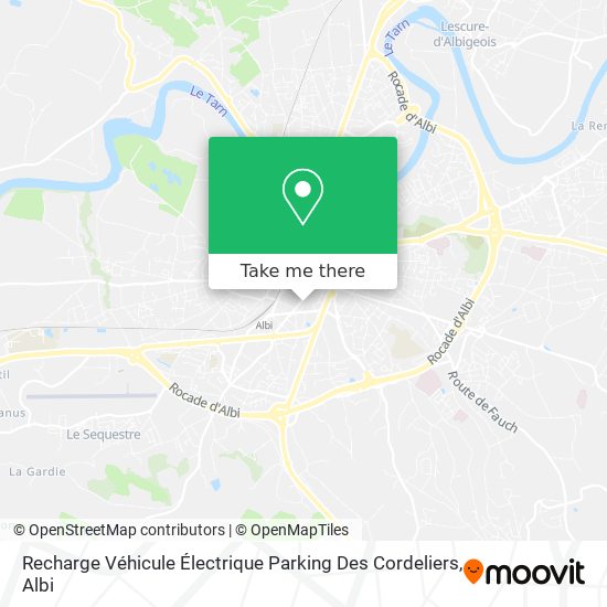 Recharge Véhicule Électrique Parking Des Cordeliers map
